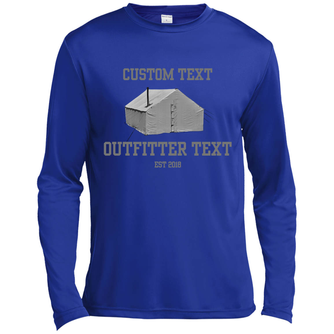 Wall Tent Outfitter Custom Wicking LS Tee