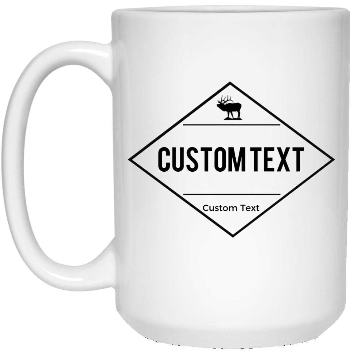 Outfitter Custom White Mug Elk