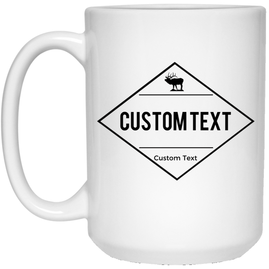 Outfitter Custom White Mug Elk