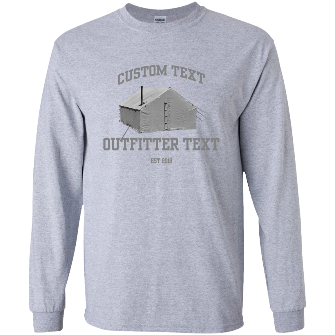 Wall Tent Outfitter Custom LS Tee