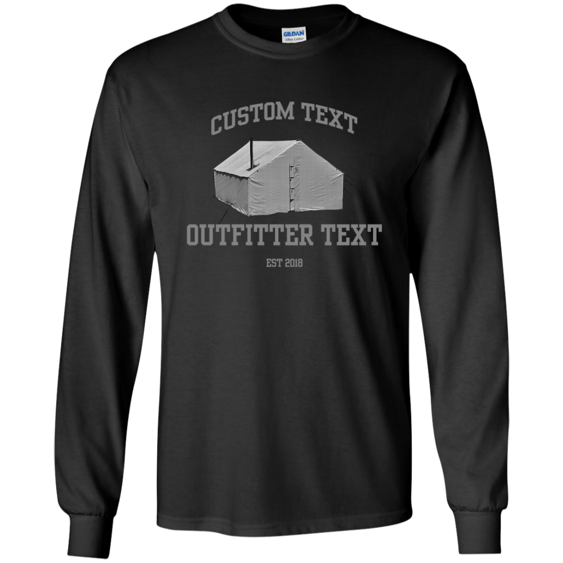 Wall Tent Outfitter Custom LS Tee